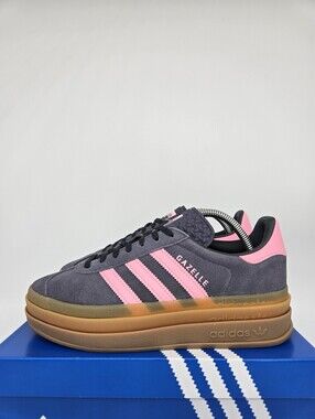 adidas Gazelle Bold IH6459 Aurora Onix Bliss Pink Carbon Shoes Women's Size 7
